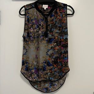 Parker sleeveless silk blouse